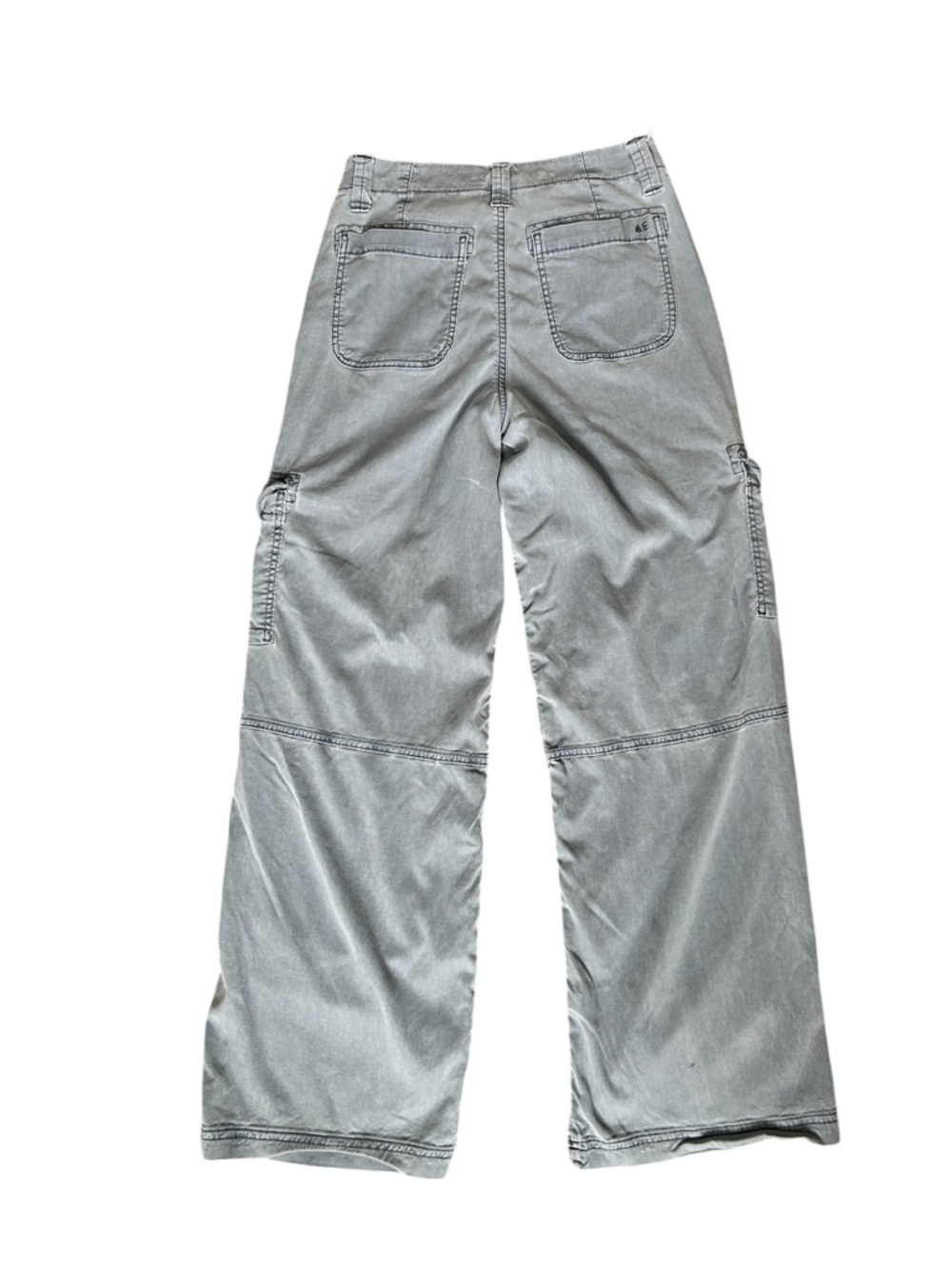 American Eagle Outfitters Light Blue wide leg Cargo Pants size 4 - Picture 5 of 11